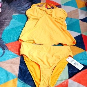 Yellow Tankini Set 32E